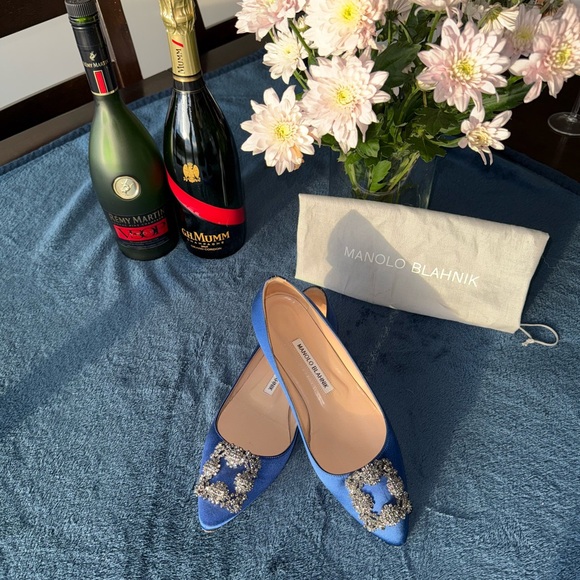 Manolo Blahnik jewel buckle flat pumps - Picture 1 of 7